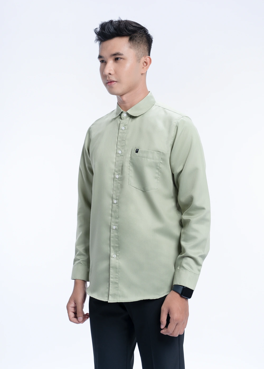 Essential Shirt Ahsan Sage Green 2