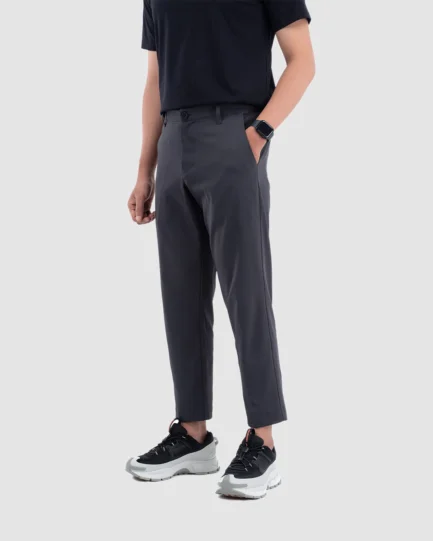 Maaz Dark Gray Essential Stretch Pants