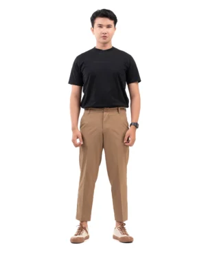Maaz Dark Khaki Essential Stretch Pants 2