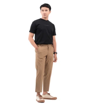 Maaz Dark Khaki Essential Stretch Pants 6