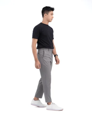 Maaz Gray Essential Stretch Pants 3