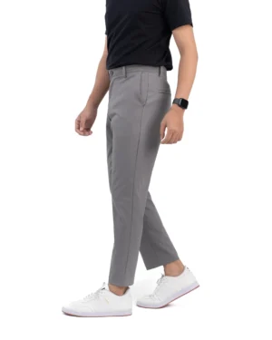 Maaz Gray Essential Stretch Pants 4