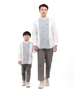 Koko Modern Saddam White Father & Son Long 1