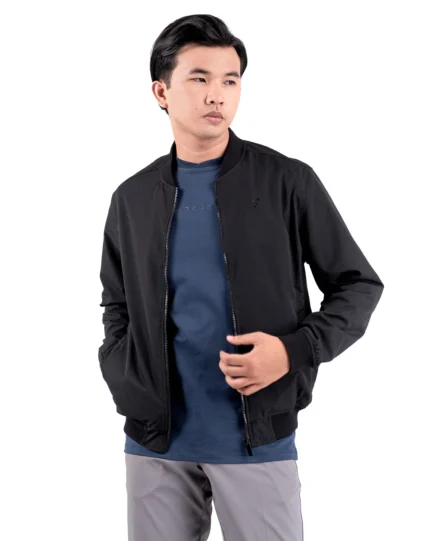 Nadeem 2.0 Stretch Bomber Jacket Black