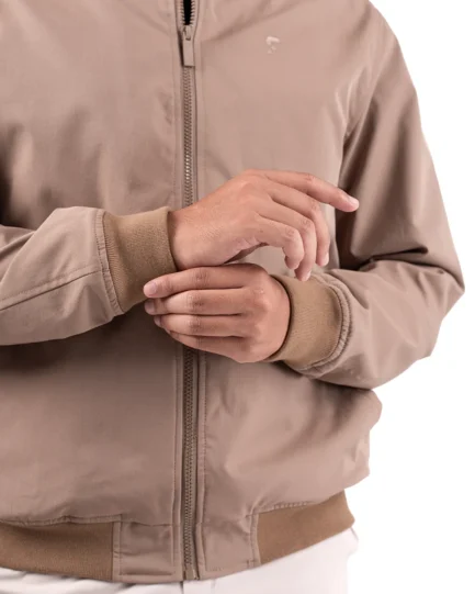 Nadeem 2.0 Stretch Bomber Jacket Golden Brown