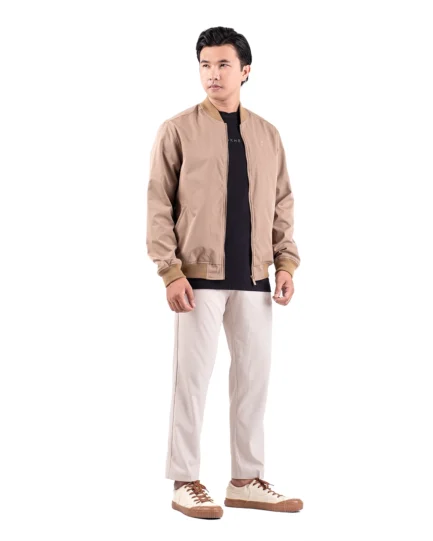 Nadeem 2.0 Stretch Bomber Jacket Golden Brown
