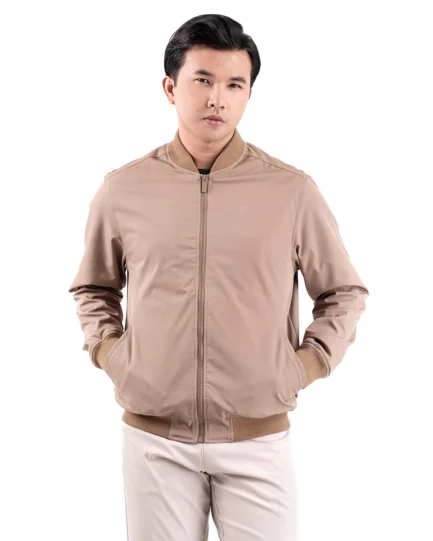 Nadeem 2.0 Stretch Bomber Jacket Golden Brown