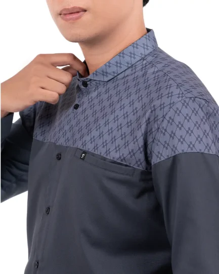 Hazim Dark Grey Long