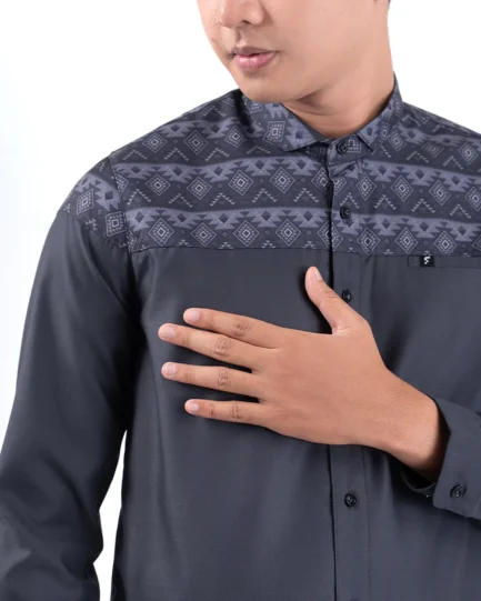 Shafwan Dark Grey Long