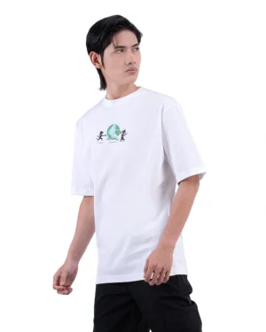 MS - Chasing Dunya T-Shirt Oversized White Bluish 4