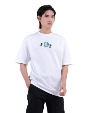 MS - Chasing Dunya T-Shirt Oversized White Bluish 5