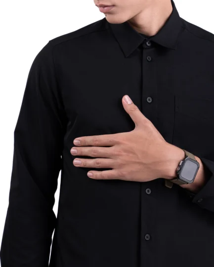 Halyd Stretch Shirt Black