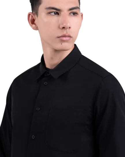 Halyd Stretch Shirt Black