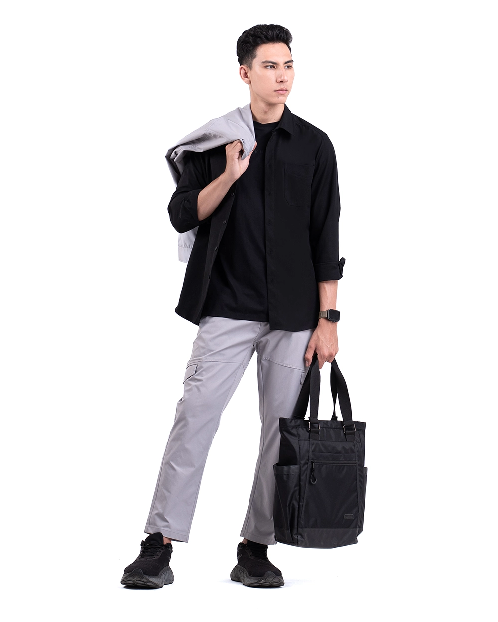 Stretch Shirt Halyd Black 18
