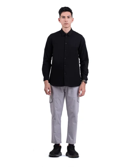 Halyd Stretch Shirt Black