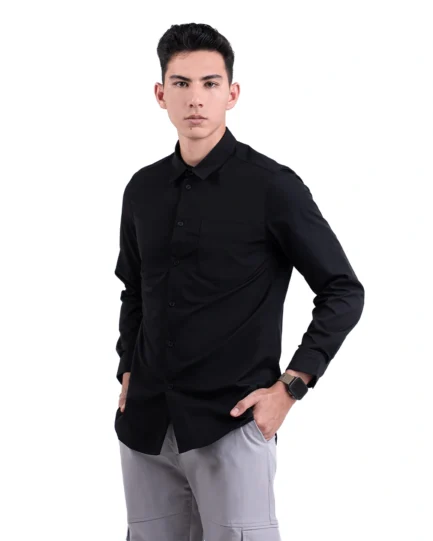 Halyd Stretch Shirt Black