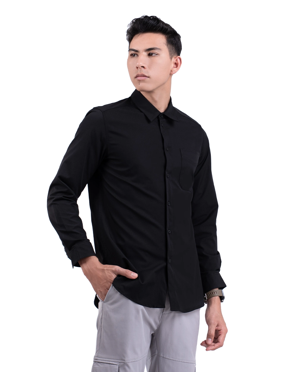 Stretch Shirt Halyd Black 5