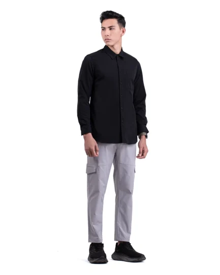 Halyd Stretch Shirt Black