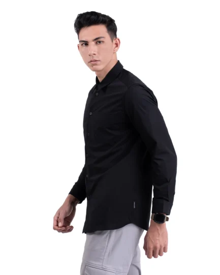 Halyd Stretch Shirt Black