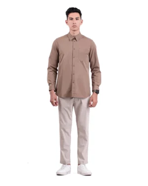 Stretch Shirt Halyd Brown 2