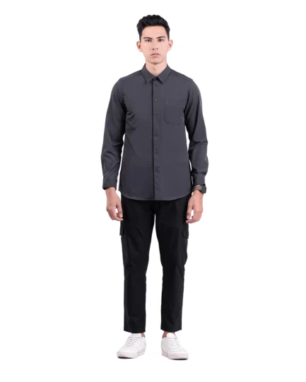 Halyd Stretch Shirt Grey