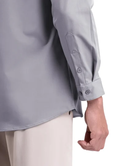 Halyd Stretch Shirt Light Grey
