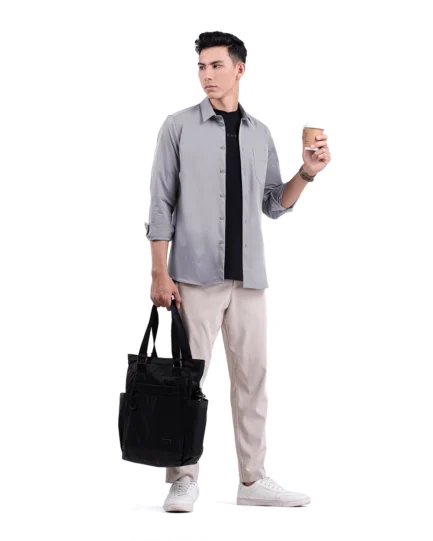 Halyd Stretch Shirt Light Grey