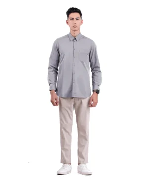 Stretch Shirt Halyd Light Grey 2