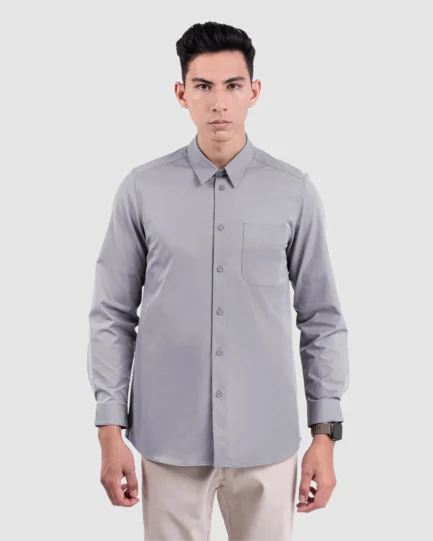 Stretch Shirt Halyd Light Grey