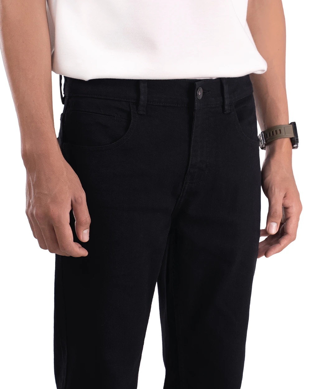 Basra Active Flex Ankle Jeans Black 13