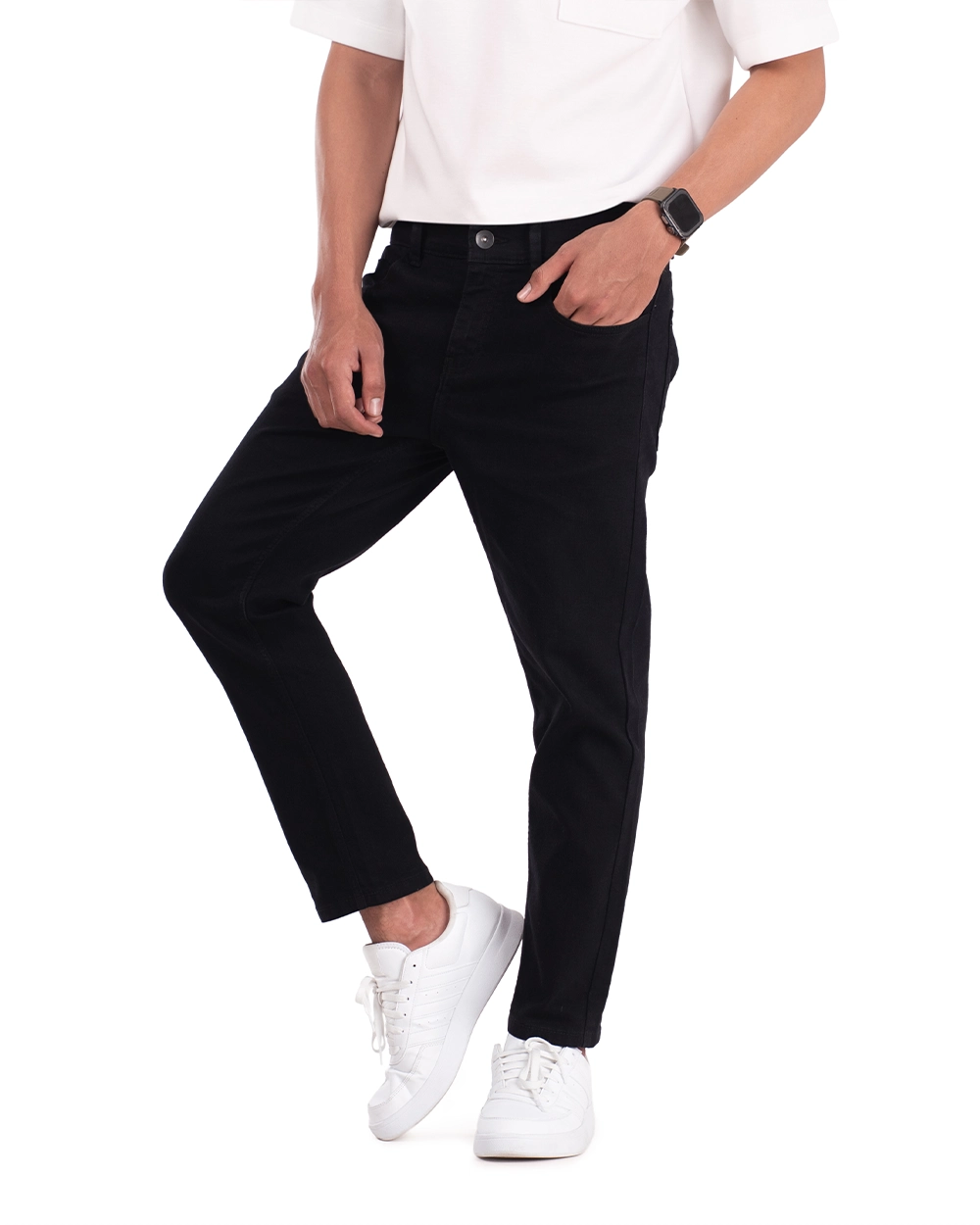 Basra Active Flex Ankle Jeans Black 2