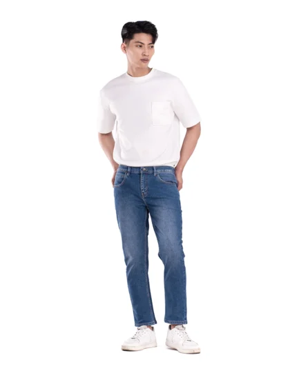 Basra Active Flex Ankle Jeans Blue