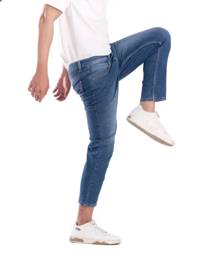 Basra Active Flex Ankle Jeans Blue