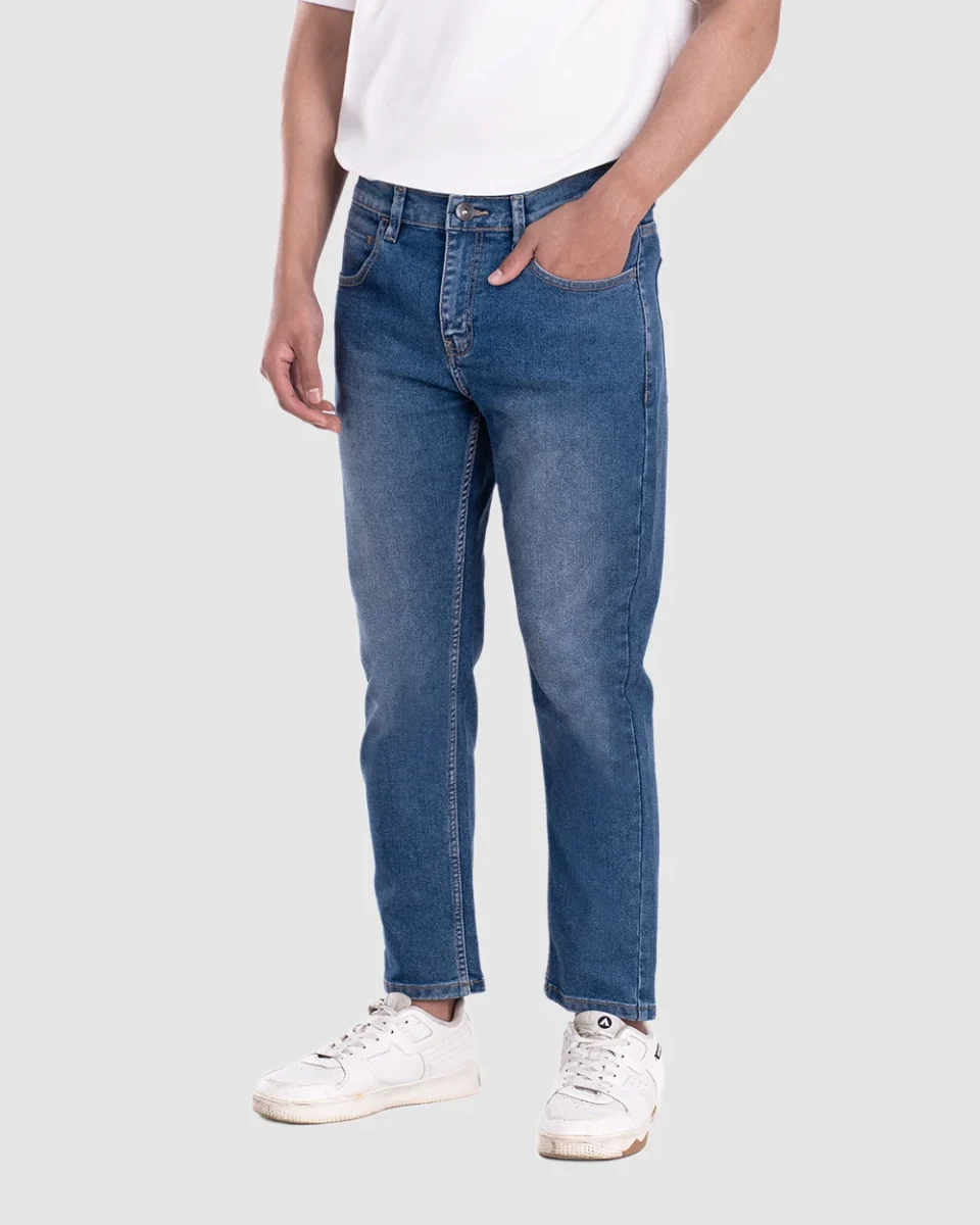 Basra Active Flex Ankle Jeans Blue