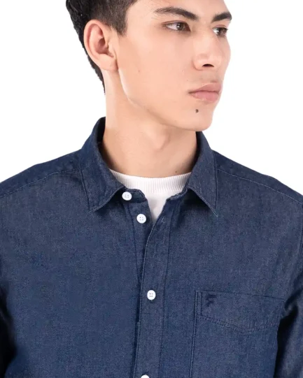Basra Lightweight Denim Shirt Blue