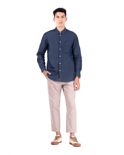 Basra Lightweight Denim Shirt Blue