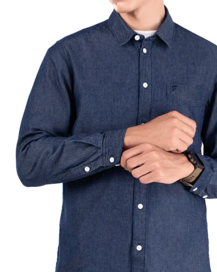 Basra Lightweight Denim Shirt Blue