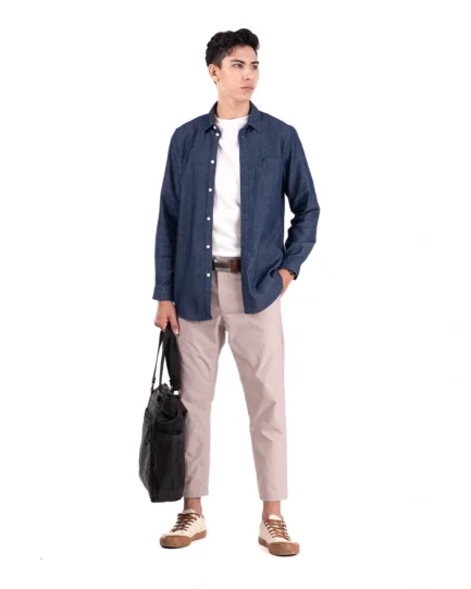 Basra Lightweight Denim Shirt Blue