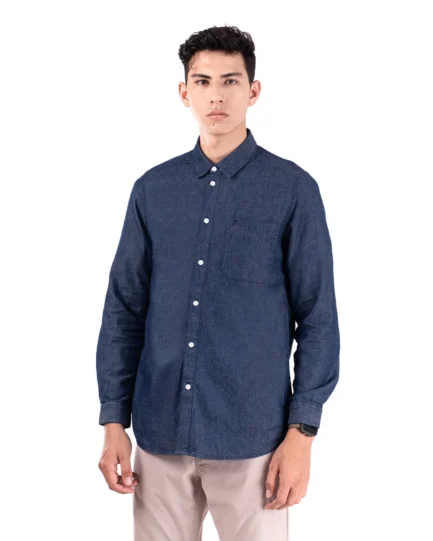 Basra Lightweight Denim Shirt Blue