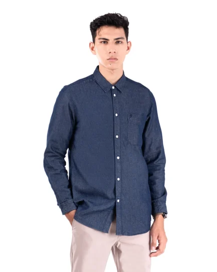 Basra Lightweight Denim Shirt Blue
