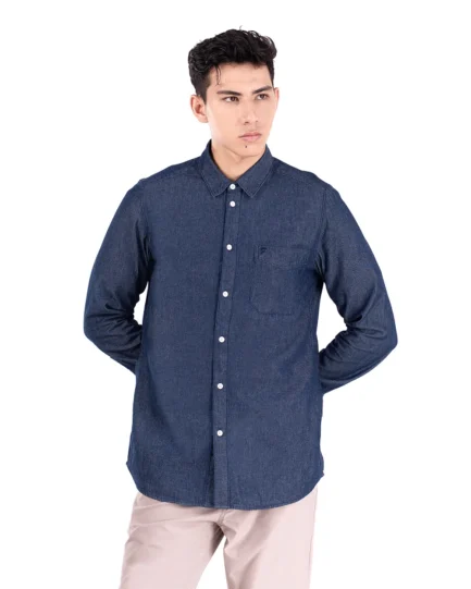Basra Lightweight Denim Shirt Blue