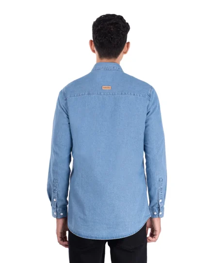 Basra Lightweight Denim Shirt Light Blue