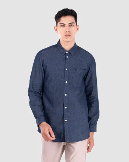 Basra Lightweight Denim Shirt Blue