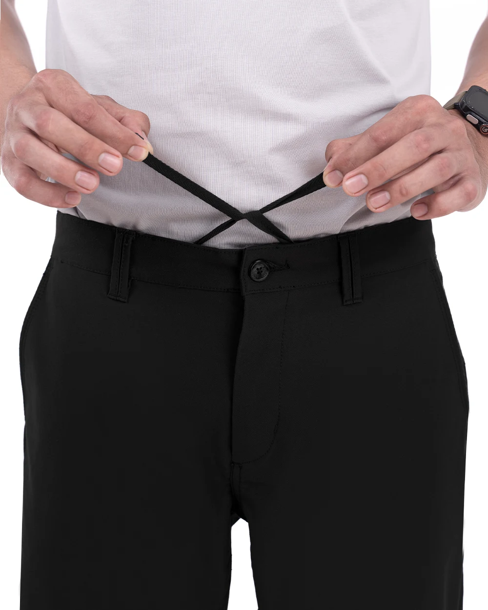 Sayed Stretch Pants Black 11