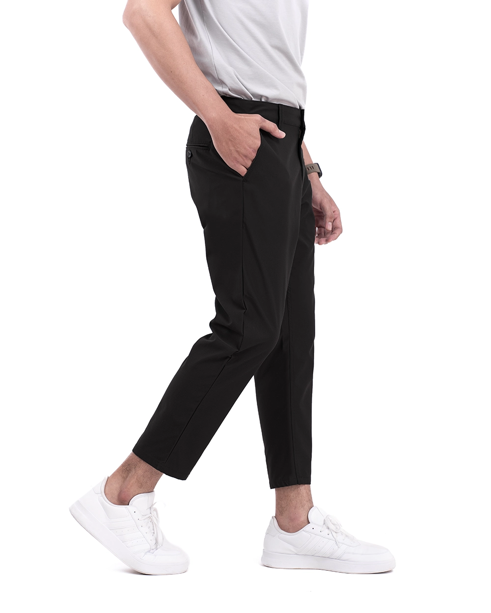 Sayed Stretch Pants Black 4