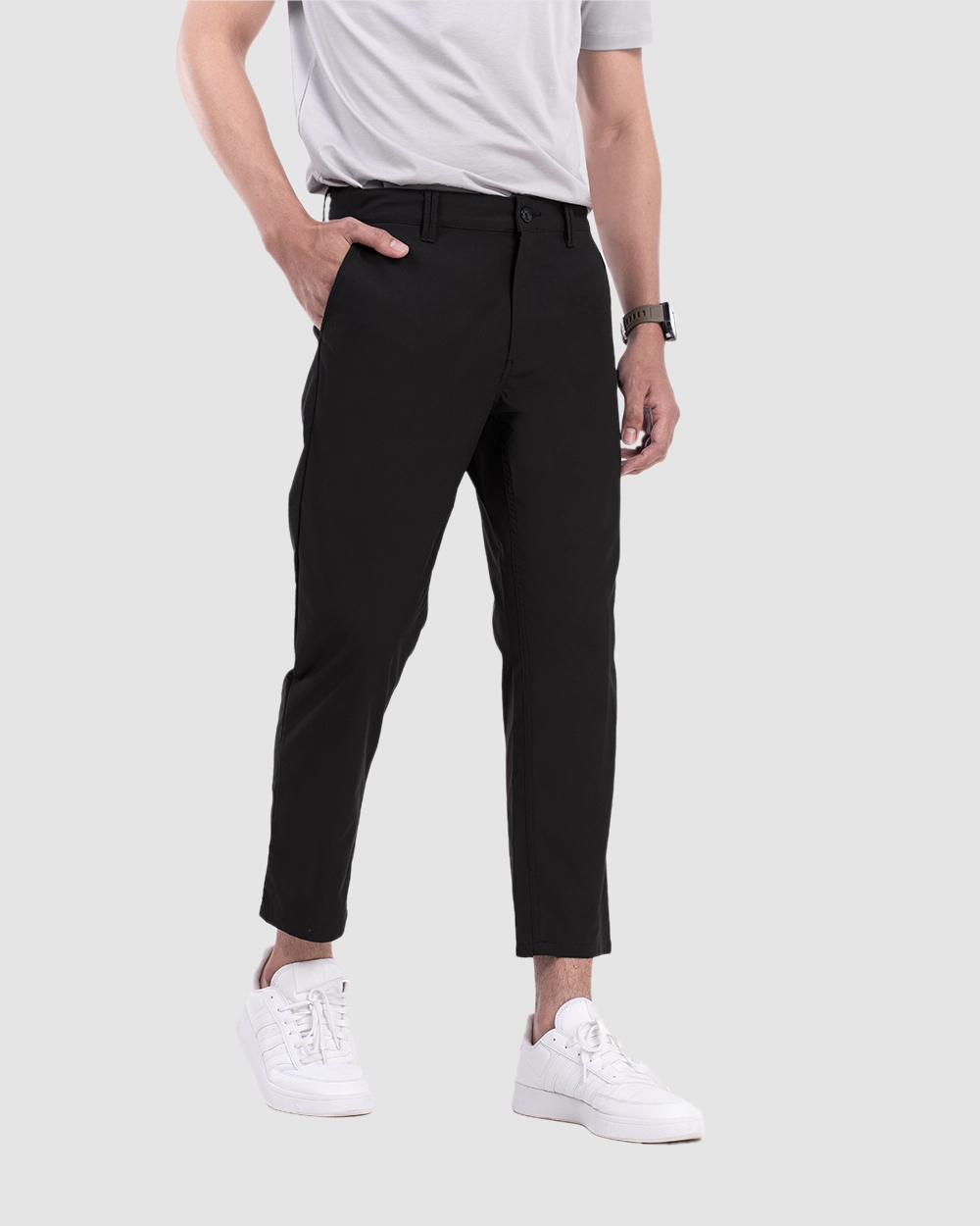 Sayed Stretch Pants Black