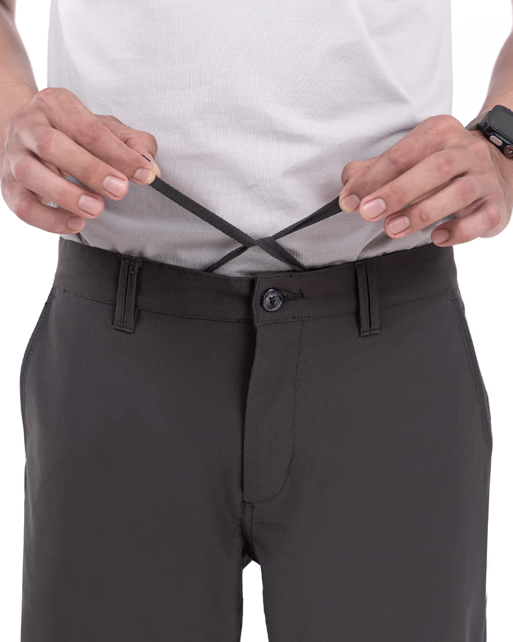 Sayed Stretch Pants Dark Grey 12