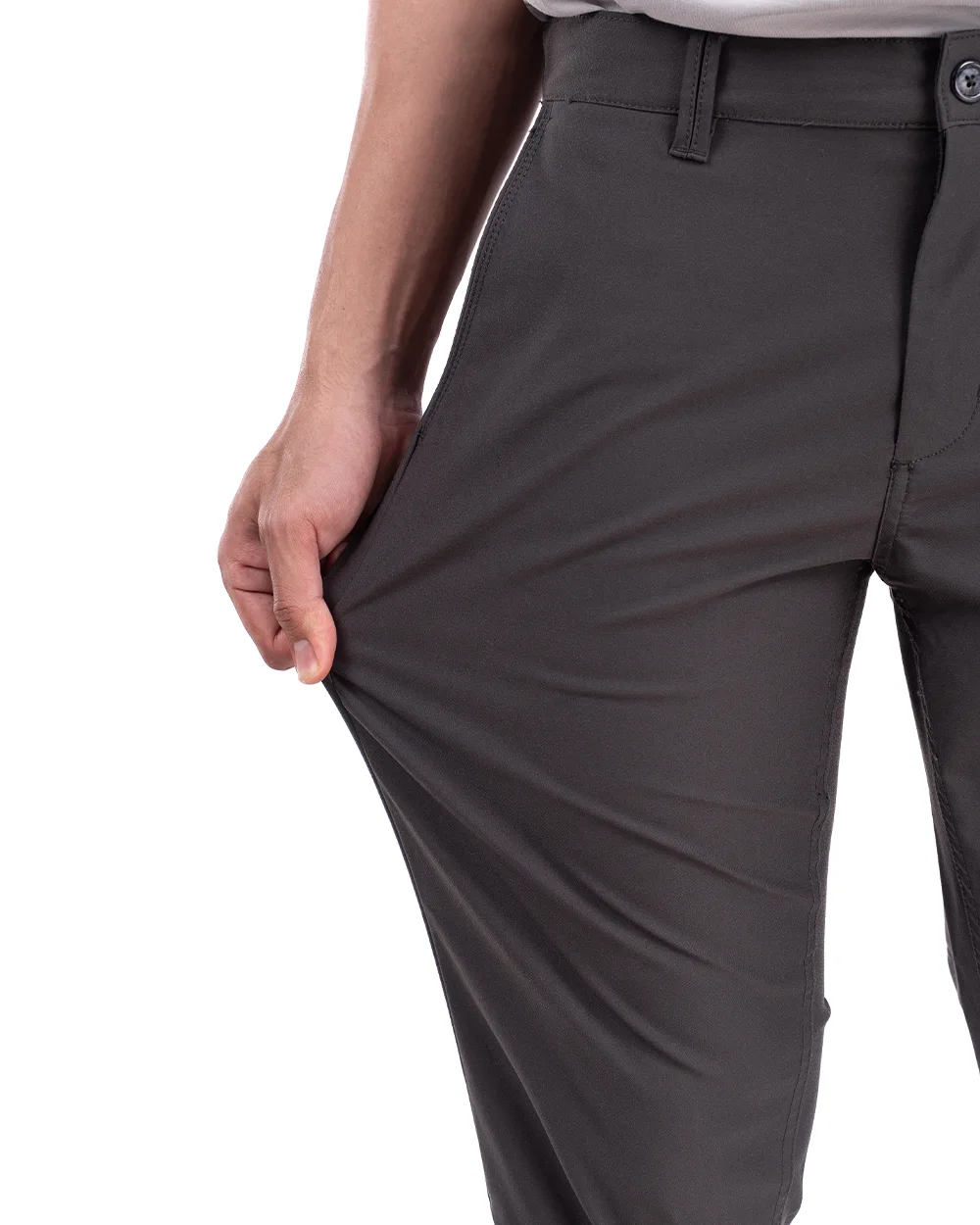 Sayed Stretch Pants Dark Grey 13
