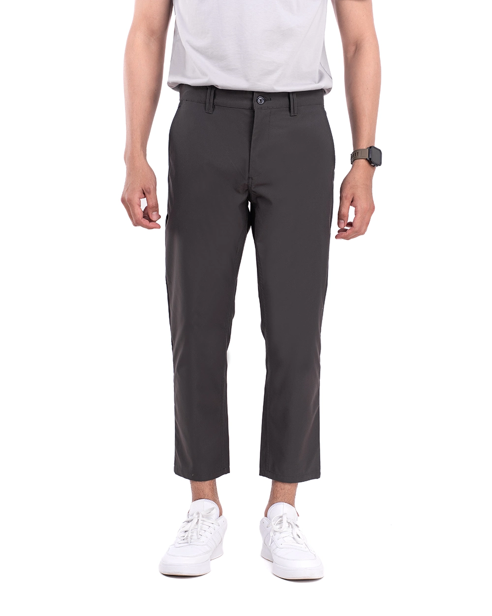 Sayed Stretch Pants Dark Grey 2