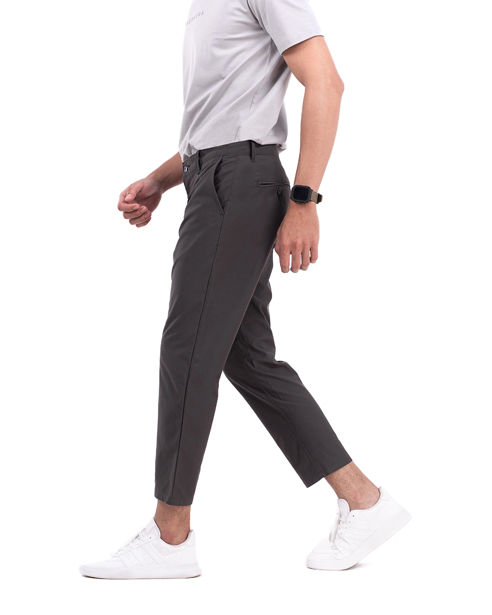 Sayed Stretch Pants Dark Grey 4